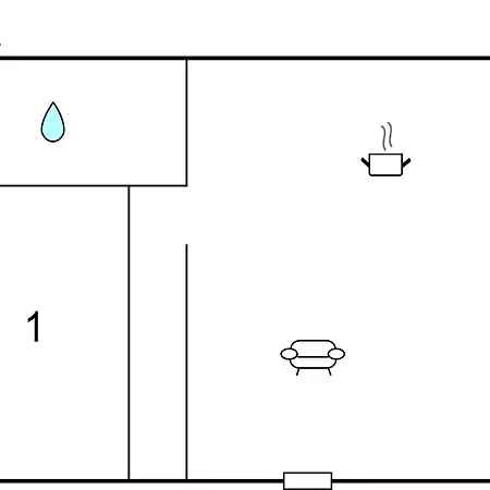 1 Bedroom Gorgeous In アパート *